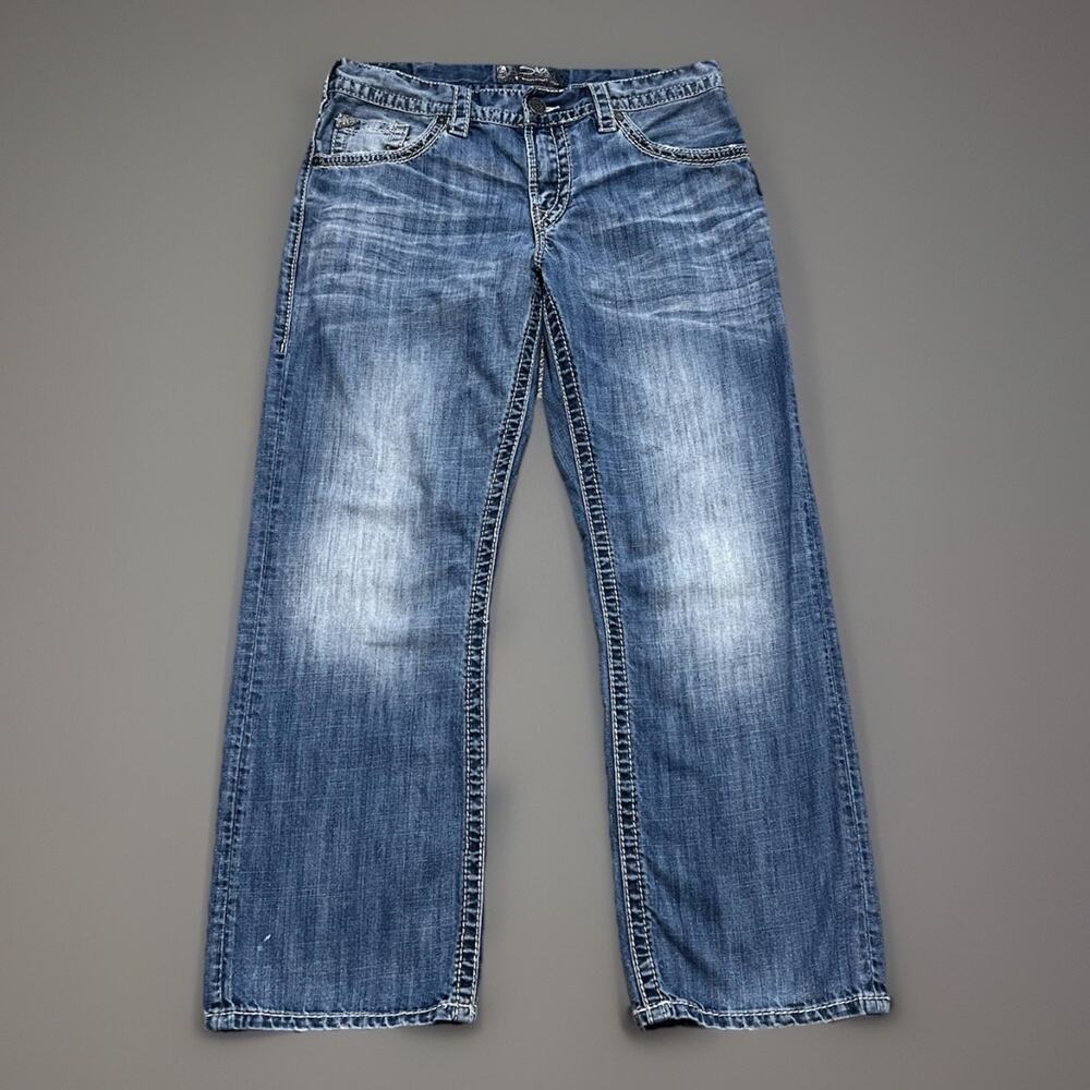 Silver Jeans Y2K Mens 32x30 Relaxed Gordie Cowboy Grunge Baggy Denim